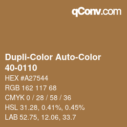 Color code: Dupli-Color Auto-Color - 40-0110 | qconv.com