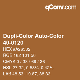 Color code: Dupli-Color Auto-Color - 40-0120 | qconv.com