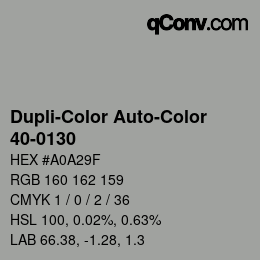 Color code: Dupli-Color Auto-Color - 40-0130 | qconv.com