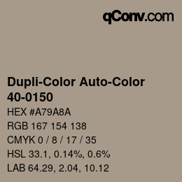 カラーコード: Dupli-Color Auto-Color - 40-0150 | qconv.com