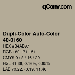 Color code: Dupli-Color Auto-Color - 40-0160 | qconv.com