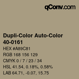 カラーコード: Dupli-Color Auto-Color - 40-0161 | qconv.com