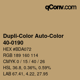 Farbcode: Dupli-Color Auto-Color - 40-0190 | qconv.com