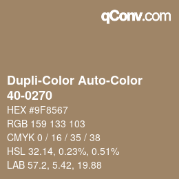 Color code: Dupli-Color Auto-Color - 40-0270 | qconv.com