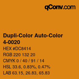 Farbcode: Dupli-Color Auto-Color - 4-0020 | qconv.com