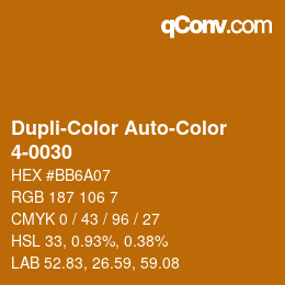 Farbcode: Dupli-Color Auto-Color - 4-0030 | qconv.com