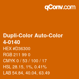 Color code: Dupli-Color Auto-Color - 4-0140 | qconv.com