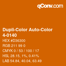 Código de color: Dupli-Color Auto-Color - 4-0140 | qconv.com