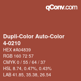 Farbcode: Dupli-Color Auto-Color - 4-0210 | qconv.com