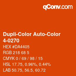 カラーコード: Dupli-Color Auto-Color - 4-0270 | qconv.com