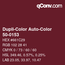 Color code: Dupli-Color Auto-Color - 50-0153 | qconv.com