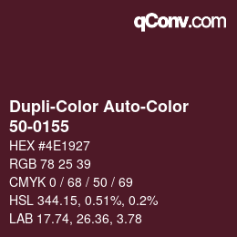 カラーコード: Dupli-Color Auto-Color - 50-0155 | qconv.com
