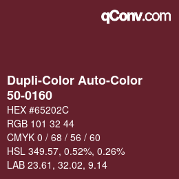 Farbcode: Dupli-Color Auto-Color - 50-0160 | qconv.com