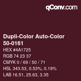 Farbcode: Dupli-Color Auto-Color - 50-0161 | qconv.com