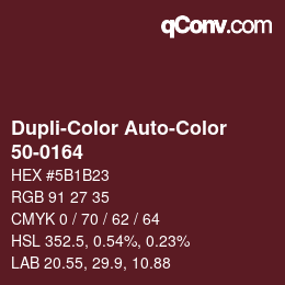 Color code: Dupli-Color Auto-Color - 50-0164 | qconv.com