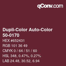 カラーコード: Dupli-Color Auto-Color - 50-0170 | qconv.com
