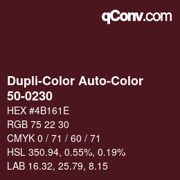 カラーコード: Dupli-Color Auto-Color - 50-0230 | qconv.com