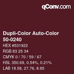 カラーコード: Dupli-Color Auto-Color - 50-0240 | qconv.com