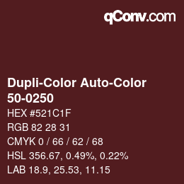 カラーコード: Dupli-Color Auto-Color - 50-0250 | qconv.com
