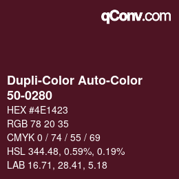 カラーコード: Dupli-Color Auto-Color - 50-0280 | qconv.com