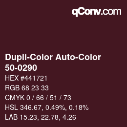 カラーコード: Dupli-Color Auto-Color - 50-0290 | qconv.com