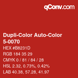 Farbcode: Dupli-Color Auto-Color - 5-0070 | qconv.com