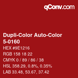 Farbcode: Dupli-Color Auto-Color - 5-0160 | qconv.com