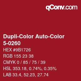 Farbcode: Dupli-Color Auto-Color - 5-0260 | qconv.com