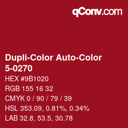 カラーコード: Dupli-Color Auto-Color - 5-0270 | qconv.com