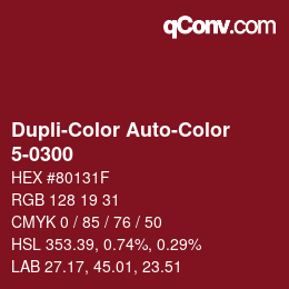 Farbcode: Dupli-Color Auto-Color - 5-0300 | qconv.com