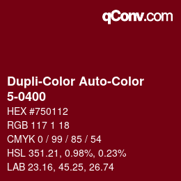 Farbcode: Dupli-Color Auto-Color - 5-0400 | qconv.com