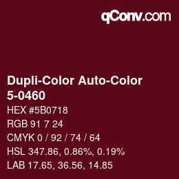 Farbcode: Dupli-Color Auto-Color - 5-0460 | qconv.com