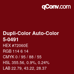 Farbcode: Dupli-Color Auto-Color - 5-0491 | qconv.com