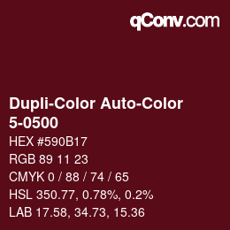 カラーコード: Dupli-Color Auto-Color - 5-0500 | qconv.com