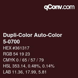 カラーコード: Dupli-Color Auto-Color - 5-0700 | qconv.com
