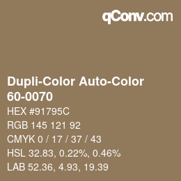 カラーコード: Dupli-Color Auto-Color - 60-0070 | qconv.com