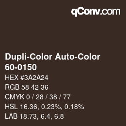 Farbcode: Dupli-Color Auto-Color - 60-0150 | qconv.com
