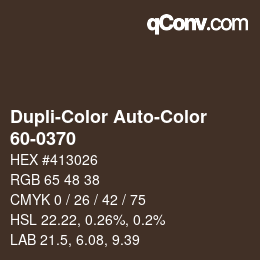 Farbcode: Dupli-Color Auto-Color - 60-0370 | qconv.com