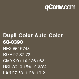 カラーコード: Dupli-Color Auto-Color - 60-0390 | qconv.com