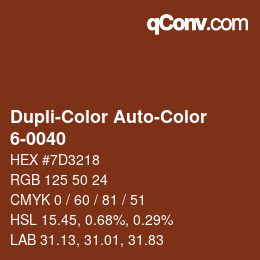 Farbcode: Dupli-Color Auto-Color - 6-0040 | qconv.com