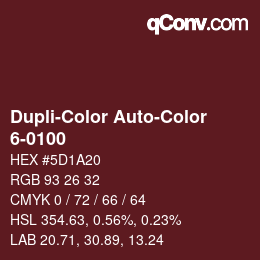カラーコード: Dupli-Color Auto-Color - 6-0100 | qconv.com