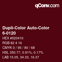 Farbcode: Dupli-Color Auto-Color - 6-0120 | qconv.com