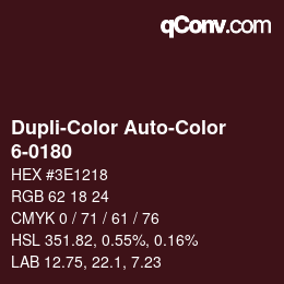 カラーコード: Dupli-Color Auto-Color - 6-0180 | qconv.com