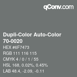Farbcode: Dupli-Color Auto-Color - 70-0020 | qconv.com