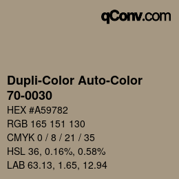 Farbcode: Dupli-Color Auto-Color - 70-0030 | qconv.com