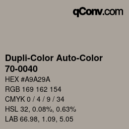 Farbcode: Dupli-Color Auto-Color - 70-0040 | qconv.com