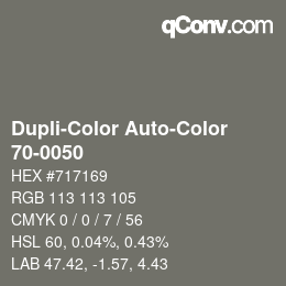 カラーコード: Dupli-Color Auto-Color - 70-0050 | qconv.com