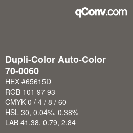Código de color: Dupli-Color Auto-Color - 70-0060 | qconv.com