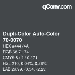 Farbcode: Dupli-Color Auto-Color - 70-0070 | qconv.com