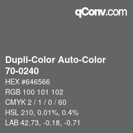 Color code: Dupli-Color Auto-Color - 70-0240 | qconv.com